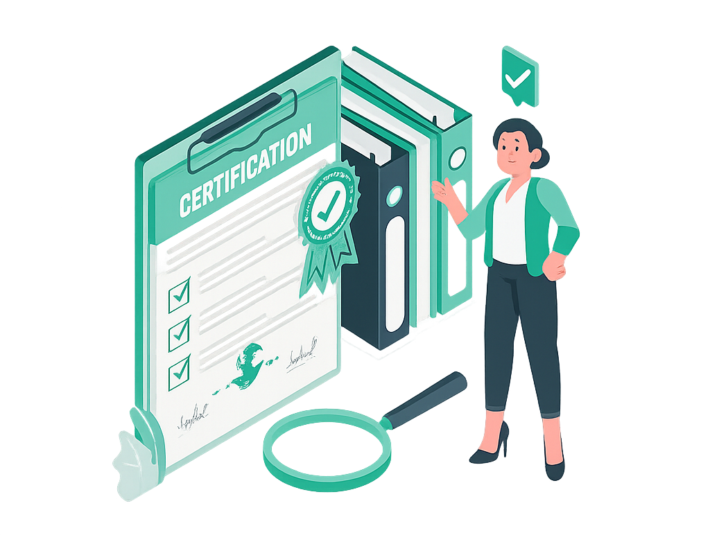 Certification illustration